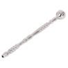 Kiotos Tige à urètre percée Shower Head 13cm - Diamètre 7mm